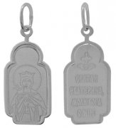  Иконка "Св. Екатерина" из серебра без вставок