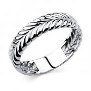 Тонкие кольца Алмаз-Холдинг Кольцо классическое из серебра без вставок