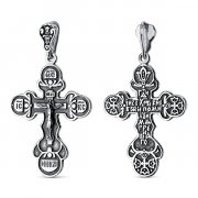 Крестики Подвеска крест из серебра без вставок