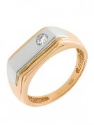 Кольца для мужчин Алмаз-Холдинг Печатка из золота c бриллиантом