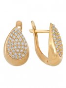 Серьги из красного золота Серьги классические