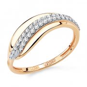  Кольцо из золота c бриллиантами