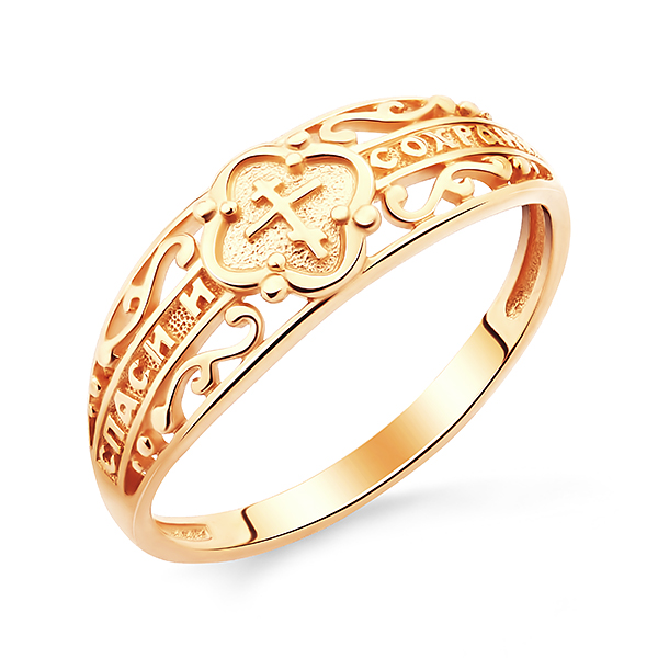 Кольцо православное из золота без вставок