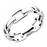 Кольца для женщин Алмаз-Холдинг Кольцо классическое из серебра без вставок