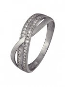 Кольца из серебра Алмаз-Холдинг Кольцо классическое из серебра c бриллиантами