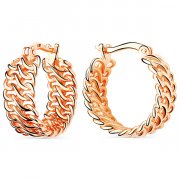  Серьги классические из серебра без вставок