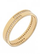 Кольца обручальные Алмаз-Холдинг Кольцо классическое из золота с бриллиантом