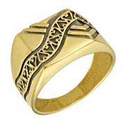 Кольца из желтого золота Алмаз-Холдинг Печатка из золота без вставок