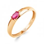 Тонкие кольца Алмаз-Холдинг Кольцо из золота с рубином