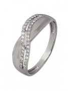 Кольца из серебра Алмаз-Холдинг Кольцо классическое из серебра c бриллиантами