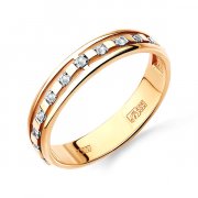 Кольца обручальные Алмаз-Холдинг Обручальное  Кольцо из золота с бриллиантом