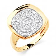 Кольца из золота Алмаз-Холдинг Кольцо классическое из золота с фианитом