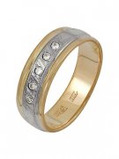 Кольца обручальные Алмаз-Холдинг Кольцо классическое из золота с бриллиантом