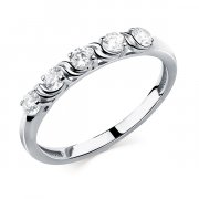 Тонкие кольца Алмаз-Холдинг Кольцо классическое из серебра с фианитом