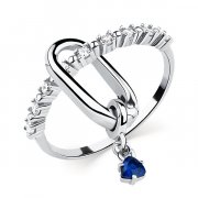 Кольца для женщин Алмаз-Холдинг Кольцо классическое из серебра с фианитом