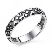 Тонкие кольца Алмаз-Холдинг Кольцо классическое из серебра без вставок