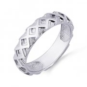 Кольца для мужчин Алмаз-Холдинг Обручальное кольцо из платины без вставок