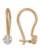 Серьги из красного золота Серьги детские