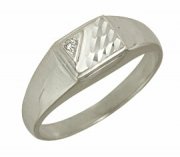 Кольца из серебра Алмаз-Холдинг Кольцо классическое из серебра с фианитом