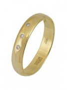 Кольца из желтого золота Алмаз-Холдинг Обручальное  Кольцо из золота с бриллиантом
