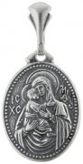  Иконка "Владимирская" из серебра без вставок