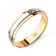 Кольца для мужчин Алмаз-Холдинг Обручальное кольцо из золота без вставок