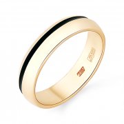 Кольца обручальные Алмаз-Холдинг Обручальное  Кольцо из золота с эмалью