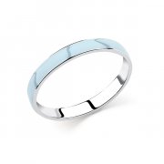 Тонкие кольца Алмаз-Холдинг Кольцо из серебра с эмалью