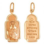  Иконка "Св. Татьяна" из золота с эмалью