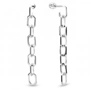 Серьги из серебра Серьги-пусеты из серебра без вставок