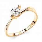 Эксклюзивные кольца Алмаз-Холдинг Кольцо классическое из золота с бриллиантом