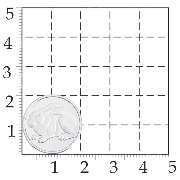 Сувенир монета из серебра без вставок