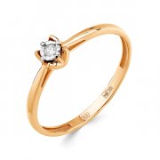 Кольца помолвочные Алмаз-Холдинг Кольцо из золота с бриллиантом