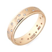 Кольца обручальные Алмаз-Холдинг Обручальное  Кольцо из золота с фианитом