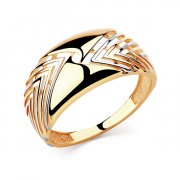 Кольца из комбинированного золота Алмаз-Холдинг Кольцо классическое из золота без вставок